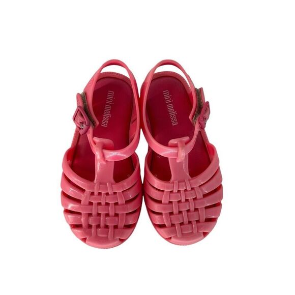 Mini Melissa Toddler Mini Possession Jellies Pink sz 8 - Picture 8 of 12